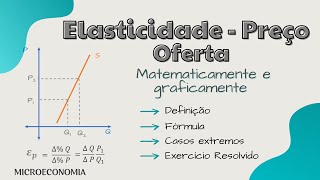 ELASTICIDADE  Preço da OFERTA [upl. by Alano]