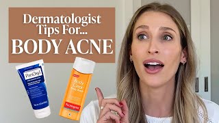 Body Acne or Folliculitis Dermatologist Tips amp Drugstore Skincare Products to Try  Dr Sam Ellis [upl. by Aneert]