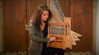 Catalina Vicens  Medieval Portative Organ  Rondeau  C Cooman 2014 [upl. by Aderb]