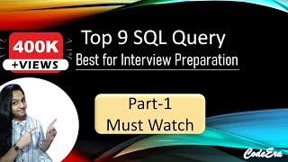 Top 9 SQL queries for interview  SQL Tutorial  Interview Question [upl. by Adlei]