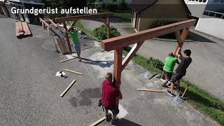 Carport aufstellen  So einfach geht´s [upl. by Jobie11]