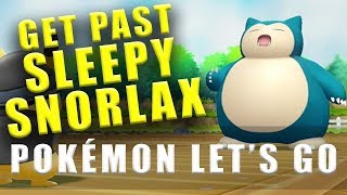 Pokemon Lets Go how to get past the sleeping Snorlax [upl. by Leitnahs290]