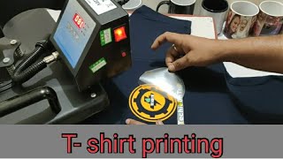 How TSHIRT printing works  Machine printing full process [upl. by Elohcin977]