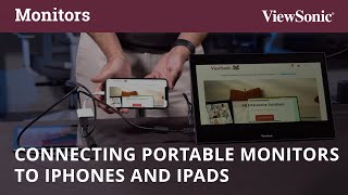 Connecting Portable Monitors to iPhones and iPads [upl. by Mlehliw]