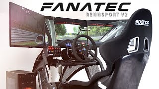 FANATEC RENNSPORT V2 SIMRACING RIG BUILD [upl. by Yrffej]