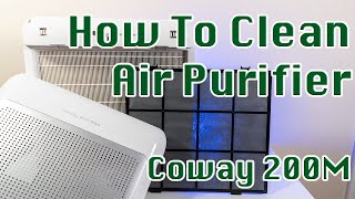 How to Clean an Air Purifier  Coway Airmega 200M Maintenance [upl. by Netsirk439]