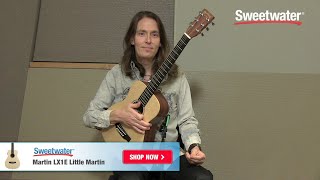 Martin LX1E Little Martin Acousticelectric Guitar Review  Sweetwater Sound [upl. by Alleacim973]