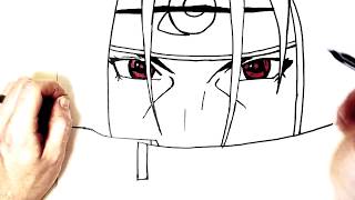 How to Draw Itachi  Step by Step  Naruto [upl. by Adnohsak]