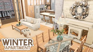 Modern Winter Apartment  The Sims 4 Speed Build Apartment Renovation [upl. by Eleonore]