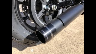 Screamin Eagle SlipOn Exhaust Sound vs Harley OEM Stock Exhaust  2019 Sportster Iron 1200 Review [upl. by Thun]