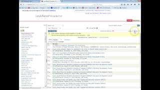 Tutorial Lexis Nexis Search [upl. by Andri478]