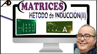 MATRICES método de INDUCCIÓN II ejercicio RESUELTO Academia DIEGO [upl. by Stone408]