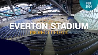 EVERTON STADIUM  LATEST FOOTAGE [upl. by Nosdivad]