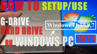 How To Setup GDRIVE External Hard Drive Wont Show Up WINDOWS 11 10 7 PC Tutorial 2023 GTechnology [upl. by Haleigh]