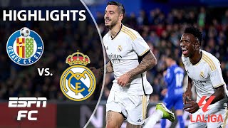 🚨 CLEAN SHEET 🚨 Getafe vs Real Madrid  LALIGA Highlights  ESPN FC [upl. by Seek954]