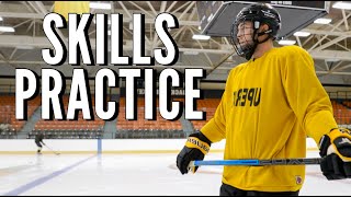 College Hockey Skills Practice [upl. by Rebekkah650]