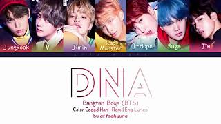 BTS  DNA Lyrics [upl. by Daffy]