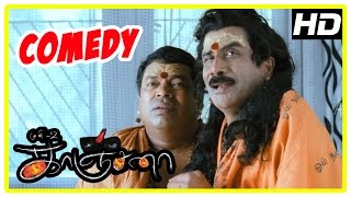 Kanchana  Tamil Movie Comedy  Part 2  Raghava Lawrence  Kovai Sarala  Devadarshini  Muni 2 [upl. by Capone]