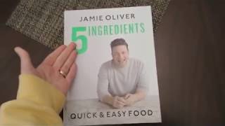 Jamie Oliver 5 Ingredients Quick amp Easy Food Recipe Book Cookbook Review Flip Through [upl. by Harts]