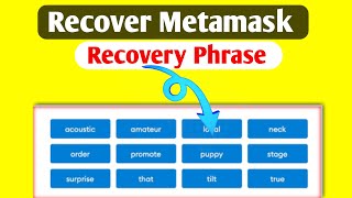 How To Recover Metamask Recovery Phrase  Recover Metamask Account [upl. by Ellmyer]