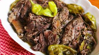 CrockPot Pepperoncini Pot Roast [upl. by Ebeohp]