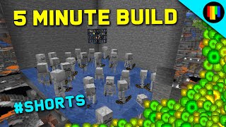 Easy Skeleton Spawner Farm  Quick Build shorts [upl. by Hairu]