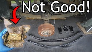 How to Replace Leaf Springs and Lift your Truck [upl. by Lekram345]