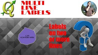 QGIS  How to create multiline labels two ways [upl. by Leinnad]