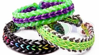 How to Make a DUO REVERSIBLE  Advanced Rainbow Loom Bracelet [upl. by Lledniw]