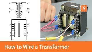 How to wire a transformer in series or parallel with animation  Basic Electronics [upl. by Ymmit]