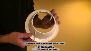 Trim Ring Install recessed Lights [upl. by Junno717]