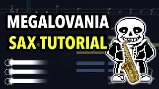 Megalovania Sax Tutorial  Saxplained [upl. by Essenaj]