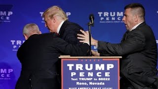 Donald Trump rushed off stage during rally in Nevada [upl. by Artsa546]