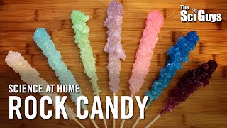 Rock Candy Recipe  Crystallization of Sugar  The Sci Guys Science at Home [upl. by Vod]