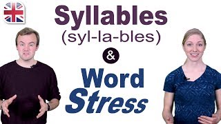 Syllables and Word Stress  English Pronunciation Lesson [upl. by Suisyola332]