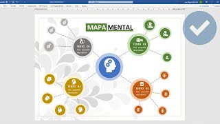 COMO CREAR UN MAPA MENTAL EN WORD [upl. by Secunda]