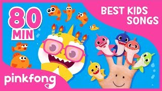 If Sharks Are Happy and more  Compilation  Baby Shark  Pinkfong Songs for Children [upl. by Emmey]