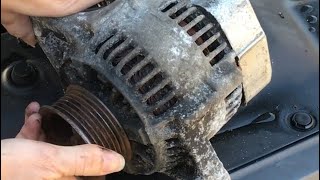 how to fix a SEIZED alternator Quick Fix [upl. by Dominik]