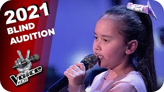 Whitney Houston  Greatest Love of All Michelle  The Voice Kids 2021  Blind Auditions [upl. by Booker]