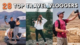 28 TOP TRAVEL VLOGGER channels to follow [upl. by Ydnec]