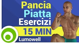 Pancia piatta  Esercizi Addominali in Piedi  15 Minuti [upl. by Bowlds]