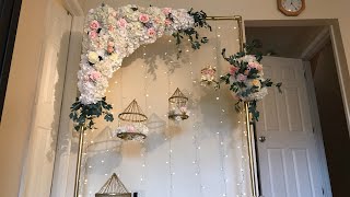 DIY Floral Swag DIY Floral Arch [upl. by Swinton]