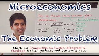 Y1 1 The Economic Problem Scarcity amp Choice [upl. by Cloots]