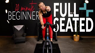 20 Minute FULL SEATED Beginner Indoor Cycling Workout [upl. by Jarv925]