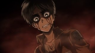 Attack on Titan  Eren turns into Titan for first time HD [upl. by Atnas807]