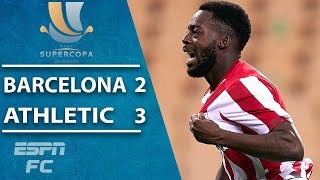 Athletic Bilbao pull off EPIC comeback vs Barcelona to win Spanish Supercopa  ESPN FC Highlights [upl. by Acysej220]