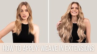 How to Apply Weave Hair Extensions WITHOUT Glue or Adhesive [upl. by Sihunn748]