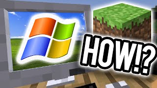 Run Windows XP in MINECRAFT  MC VM Computers Demo [upl. by Bolton]