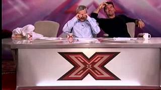 X Factor Audition  Penelope  Sharon Osbourne and Louis Walsh Cant Stop Laughing [upl. by Ramberg]