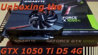 Unboxing the GTX 1050 Ti D5 4G Gigabyte Single Fan NonOC Edition [upl. by Nangem513]